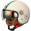 VVPEC Casco Moto 3/4 Casco Moto Aperto Casco Moto Mezzo Casco Omologato DOT/ECE con Doppia Visiera Casco Jet Vespa Stile Vintage Retrò Per Bambini Giovani Uomini Donne(Color:31,Size:M(57~58CM))