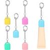 BOXOB 5pz Portachiavi Balsamo per le Labbra Summer Fridays da 0,5 Once - Portatile Porta Lucidalabbra Portachiavi (5 Colori)