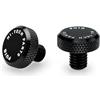 Puig 21803N Tappo coprifiletto specchietto finitura pulita in alluminio anodizzato per coprire le filettature del manubrio, Nero
