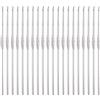 QUARKZMAN Uncinetto in Acciaio Inossidabile 1,5mm Taglia USA 8 Ferri da Maglia in Metallo per Filati Fai Da Te Filato Artigianale, 20pz