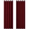 PONY DANCE Tende Rosso per Finestre Soggiorno Tende Natalizie Oscuranti con Anelli Termiche Isolanti per Interni Camera da Letto 2 Pezzi L 167 x A 228 cm