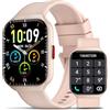 HOIFA Smartwatch Uomo Donna, 1.96" HD Orologio Smartwatch con Effettua/Risposta Chiamate, 113+ Sportive Smart Watch con 24H Cardiofrequenzimetro/SpO2/Sonno/Contapassi, IP68 Orologio Fitness (Oro rosa)