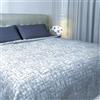 Home Tresor - Copriletto Matrimoniale Primaverile Estivo | Trapuntino Quilt Leggero 100 gr/mq | Copriletto 2 Piazze Fantasie Moderne Ampia Misura cm. 250 x 250 Kristal Blue 9