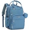 BabbleRoo Zaino per pannolini, borsa fasciatoio multifunzione impermeabile da viaggio con fasciatoio, cinghie per passeggino e custodia per ciuccio, unisex ed elegante (azzurro)