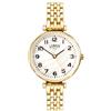 Limit Orologio Quarzo Donna, misura cassa 30.00mm con quadrante Bianco Madreperla Analogico e cinturino Oro in Cinturino in metallo 6497.01