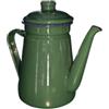 Gralara Bollitore per tè smaltato Piano cottura Teiera spessa, scaldalatte, vintage, bollitore per acqua Bollitore per caffè da 1,1 litri per cucina casa, Verde