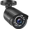 ZOSI 1080P Telecamera cablata di sorveglianza AHD/TVI/CVI/CVBS per esterni, 36 metri Visione Notturna, Impermeabile IP67, Funziona con DVR, Senza Alimentatore
