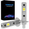 SONRUIJIE Lampadina H1 LED Canbus,100W 16000LM 6000K 600% Brillante, 1:1 Design di Ricambio Lampada Alogena,Plug and Play, Impermeabile IP68, 2 pezzi