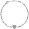 Disney Bracciale Minnie Mouse, Acciaio Inossidabile e Zirconi per Bambini e Bambine, Lunghezza 13-18 cm, Gioielli