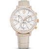 Swarovski Orologio Matrix Tennis in pelle beige Donna Swarovski