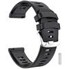ANBEST Compatibile con Garmin Vivoactive 3/Forerunner 245/645/Vivomove HR Cinturino, 20mm Sgancio Rapido Bracciale di Ricambio per Galaxy Watch 42mm/Gear Sport, Nero