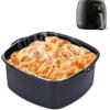 Hapivida Accessori per Friggitrice Ad Aria, Fusto per Torta in Padella per Friggitrice Ad Aria in Ferro, Air Fryer Liners Accessori per Friggitrice 17x15x7cm per HD9925 HD9860 HD9905 01(17cm)