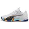 PUMA Scarpe da padel NOVA ELITE per adulti, Scarpe, Bianco/Nero/Vivid Blu, 35.5
