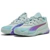 PUMA Scarpe da padel NOVA Elite da donna, Peaceful Blu/Viola Glimmer/Safe Lake, 35.5