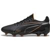 PUMA Scarpe da calcio KING ULTIMATE FG/AG, Scarpe, Nero/Heat Fire/Silver, 40