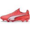 PUMA Scarpe da calcio KING ULTIMATE FG/AG da donna, Scarpe, Glowing Rosso/Bianco/Rosso Fire, 36