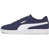 PUMA Sneaker Smash 3.0 Buck, Scarpe, Navy/Bianco/Oro, 39