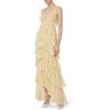 ELISABETTA FRANCHI ABITO RED CARPET IN GEORGETTE CON BALZE - ABR4252E2 - nero