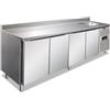 Tavolo Frigo Refrigerato Positivo 4 Porte Con Alzatina E Lavello - Clv 4200 Tn - Temp. -2°c/+8°c Dim. Cm 250x70x96h
