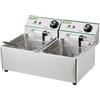 Friggitrice Elettrica Da Banco Fy88l Cesto Cm 24 X 18,5 X 14 Capacità Olio 8,85l (x2)