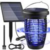 PALONE Solare Lampada Antizanzare, Ricaricabile Zanzariera Elettrica 4500V USB C UV Lampada Zanzare con 4W/5V Staffe Solare & Cavo 3,5M e 1M Type-C Cavo per Esterno Interno
