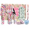 KEARLGMBH Set di attrezzi da giardinaggio per donne, set di attrezzi da giardino con stampa floreale, forchetta e cazzuola, guanti per candele, crema per le mani, regalo di compleanno per mamma, pensionamento,