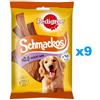 PEDIGREE Schmackos Multi Mix 9x144g snack con manzo sotto forma di strisce per cani