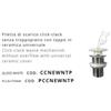 Ceramica Althea - Piletta click clack bianca per Cover lavabo d'appoggio - CCNEWNTP