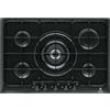 Electrolux PN750UV Serie Soft Piano Cottura 5 Fuochi a Gas 75 cm (1 Bruciatore Wok Tripla Corona) colore Nero