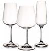 VILLEROY & BOCH Ovid Calici Set 12 Pezzi Rosso Bianco Flute Cristallo
