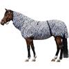 HKM 7238 - Coperta eczema, motivo: zebra, coperta per insetti, coperta per cavalli, 145