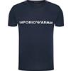 Emporio Armani Maglietta Uomo 111035 2R516, T-Shirt Manica Corta, Girocollo (Blu Scuro, L)