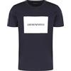 Emporio Armani T-Shirt Uomo Maglietta 3H1TD0 1J30Z, Manica Corta, Girocollo (Blu Scuro, XL)