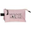 Disney Astuccio scolastico Minnie Heads, astuccio per bambini, realizzato in poliestere, triplo scomparto per una migliore organizzazione, dimensioni ideali per il trasporto nello zaino.