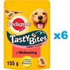 PEDIGREE Tasty Bites Chewy Slices snack con manzo per cani 6x155g