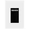 DSQUARED2 Telo Mare Uomo Donna Nero Logo Jacquard Bianco Uni