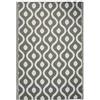JEMIDI Tappeto Esterno Terrazzo 120x180 cm - Tappeti Esterni Giardino Grandi - Arredamento Salotto Moderno - Lavabile Pelo Corto - Boho Grigio Chiaro