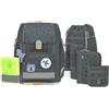 Lässig Set di borse per la scuola da 7 pezzi per bambini/School Set Boxy Unique Speckles anthracite