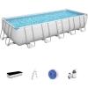 Bestway 5612B - PISCINA BESTWAY RETTANGOLARE 640x274x132 POWER STEEL CON FILTRO SABBIA E ACCESSORI