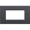 Bticino LNC4804AR Placca Livinglight Air 4 Moduli, Antracite