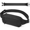 Cozary Marsupio Uomo e Donna - Marsupio Impermeabile con Cintura Regolabile e Estensione - 4 Scomparti con Cerniera - Ideale per Running, Trekking e Attività Outdoor