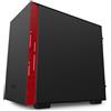 NZXT Case NZXT CASE H210I MID TOWER ATX MATTE BLACK/RED, WINDOW, 2 SLOT ESPANSIONE 2,5/3,5, 2X120 FAN FRONT, 1X120 FAN REAR