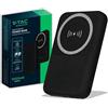 V-TAC Power Bank Magnetico compatibile con MagSafe - 10000 mAh - Ricarica Rapida PD 20W - Batteria esterna per Apple iPhone 12/13/ 14/15 / Mini/Pro/Max - Nero
