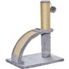 PawHut Albero Tiragraffi per Gatti con Arco Massaggiatore, Palo in Iuta e Pallina in Peluche, 34x24x43 cm, Grigio