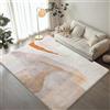 Cinknots Area Tappeti per Soggiorno, Moderno Astratto Tappeto Morbido Pile Sala da pranzo Camera da letto Home Decor Tappeto antiscivolo (160 x 200 cm, Marrone/Oro)