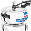 Hawkins Pentola a pressione Contura da 3,5 litri, con coperchio interno in acciaio inox, fornello Handi, fornello a induzione, argento (SSC35)