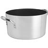 Pentole Agnelli ALSA104S40 Casseruola Alta con Maniglie, Alluminio, Argento, 40 cm