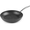 LACOR - 27024 - Padella antiaderente Tricapa, Padella in alluminio pressofuso, senza PFOA, manico ergonomico, adatta per tutte le cucine, 24 cm, nero