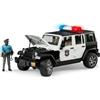 Bruder Jeep Wrangler Unlimited Rubicon Polizia con Poliziotto 02526