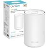 TP-Link Deco X1500-4G, Router 4G+ CAT6 con SIM Card, Wi-Fi 6 Mesh, Dual Band AX1500, Seamless Roaming, 3 Porte Gigabit Ethernet, Parental Control, 1 pz, Copertura fino a 190 m2, Compatibile con Alexa